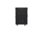 Комуникационен шкаф Lanberg rack cabinet 19" free-standing 15U/600x600 (flat pack) with glass door lcd black v2
