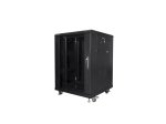 Комуникационен шкаф Lanberg rack cabinet 19" free-standing 15U/600x600 (flat pack) black