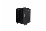 Комуникационен шкаф Lanberg rack cabinet 19" free-standing 15U/600x600 (flat pack) black
