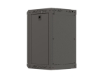 Комуникационен шкаф Lanberg rack cabinet 10" wall-mount 9U/300x300 (flat pack) with glass door black