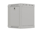 Комуникационен шкаф Lanberg rack cabinet 10" wall-mount 6U/300x300 (flat pack) with glass door grey
