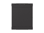 Комуникационен шкаф Lanberg rack cabinet 10" wall-mount 6U/300x300 (flat pack) with glass door black