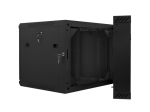 Комуникационен шкаф Lanberg rack cabinet 19" double-section wall-mount 9U / 600x600 for self-assembly (flat pack), black