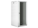 Комуникационен шкаф Lanberg rack cabinet 19" wall-mount 27U / 600x600 for self-assembly (flat pack), grey