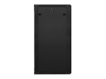 Комуникационен шкаф Lanberg rack cabinet 19" wall-mount 27U / 600x600 for self-assembly (flat pack), black
