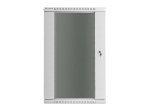 Комуникационен шкаф Lanberg rack cabinet 19" wall-mount 22U / 600x600 for self-assembly (flat pack), grey