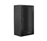 Комуникационен шкаф Lanberg rack cabinet 19" wall-mount 22U / 600x450 for self-assembly (flat pack), black