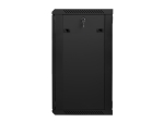 Комуникационен шкаф Lanberg rack cabinet 19" wall-mount 18U / 600x450 for self-assembly (flat pack), black