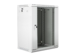 Комуникационен шкаф Lanberg rack cabinet 19" wall-mount 15U / 600x450 for self-assembly (flat pack), grey