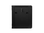 Комуникационен шкаф Lanberg rack cabinet 19" wall-mount 9U / 600x450 for self-assembly (flat pack), black
