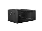 Комуникационен шкаф Lanberg rack cabinet 19" wall-mount 4U / 600x450 for self-assembly (flat pack), black