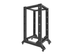 Комуникационен шкаф Lanberg open rack 22U 600x800, black