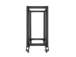 Комуникационен шкаф Lanberg open rack 22U 600x800, black