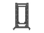 Комуникационен шкаф Lanberg open rack 22U 600x800, black