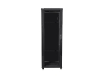 Комуникационен шкаф Lanberg rack cabinet 19" free-standing 47U / 800x800 self-assembly flat pack, black