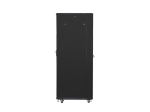 Комуникационен шкаф Lanberg rack cabinet 19" free-standing 42U / 800x800 self-assembly flat pack with mesh door, black
