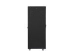 Комуникационен шкаф Lanberg rack cabinet 19" free-standing 42U / 800x800 self-assembly flat pack with mesh door, black