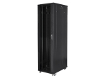 Комуникационен шкаф Lanberg rack cabinet 19" free-standing 47U / 800x1000 self-assembly flat pack, black