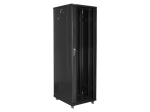 Комуникационен шкаф Lanberg rack cabinet 19" free-standing 42U / 600x800 self-assembly flat pack, black