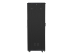 Комуникационен шкаф Lanberg rack cabinet 19" free-standing 42U / 600x800 self-assembly flat pack, black