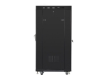 Комуникационен шкаф Lanberg rack cabinet 19" free-standing 27U / 600x800 self-assembly flat pack with mesh door LCD, black