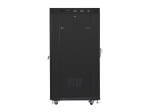 Комуникационен шкаф Lanberg rack cabinet 19" free-standing 27U / 600x800 self-assembly flat pack with mesh door LCD, black