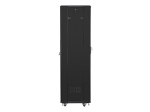 Комуникационен шкаф Lanberg rack cabinet 19" free-standing 42U / 600x600 self-assembly flat pack, black
