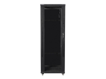 Комуникационен шкаф Lanberg rack cabinet 19" free-standing 37U / 600x600 self-assembly flat pack, black