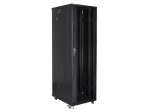 Комуникационен шкаф Lanberg rack cabinet 19" free-standing 42U / 600x1000 self-assembly flat pack, black