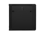 Комуникационен шкаф Lanberg rack cabinet 19" wall-mount 12U / 600x600 for self-assembly (flat pack), black