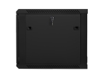 Комуникационен шкаф Lanberg rack cabinet 19" wall-mount 9U / 600x600 for self-assembly (flat pack), black