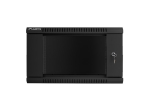 Комуникационен шкаф Lanberg rack cabinet 19" wall-mount 6U / 600x600 for self-assembly (flat pack), black