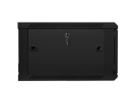 Комуникационен шкаф Lanberg rack cabinet 19" wall-mount 6U / 600x600 for self-assembly (flat pack), black