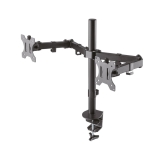 Стойка Neomounts Flat Screen Desk Mount (clamp/grommet) for 2 screens, 10"-32"