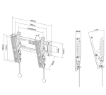 Стойка Neomounts Flat Screen Wall Mount (tilt)