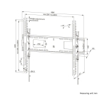 Стойка Neomounts Level-750 Wall Mount (XL, 100 kg, tiltable, tilt guard, connectable, VESA 800x600)