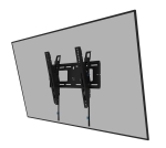 Стойка Neomounts Level-750 Wall Mount (XL, 125 kg, tiltable, tilt guard, connectable, VESA 400x400)