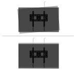 Стойка Neomounts Level-750 Wall Mount (XL, 125 kg, tiltable, tilt guard, connectable, VESA 400x400)