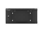 Комуникационен шкаф Lanberg rack cabinet 19" wall-mounted 4U 600 fast assembly (flat pack) black
