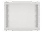 Комуникационен шкаф Lanberg rack cabinet 19" wall-mount 9U/600x600 for self-assembly with metal door grey (flat pack)