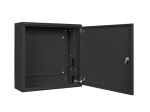 Комуникационен шкаф Lanberg rack cabinet 19" wall-mount 6U+3u/540x200 low-profile black (assembled)