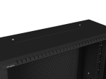 Комуникационен шкаф Lanberg rack cabinet 19" wall-mount 6U+3u/540x200 low-profile black (assembled)
