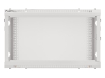 Комуникационен шкаф Lanberg rack cabinet 19" wall-mount 6U/600x600 for self-assembly with metal door grey (flat pack)