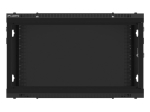 Комуникационен шкаф Lanberg rack cabinet 19" wall-mount 6U/600x600 for self-assembly with metal door black (flat pack)