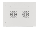 Комуникационен шкаф Lanberg rack cabinet 19" wall-mount 6U/600x450 for self-assembly with metal door grey (flat pack)