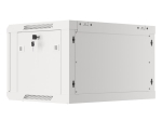 Комуникационен шкаф Lanberg rack cabinet 19" wall-mount 6U/600x450 for self-assembly with metal door grey (flat pack)