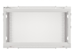 Комуникационен шкаф Lanberg rack cabinet 19" wall-mount 6U/600x450 for self-assembly with metal door grey (flat pack)