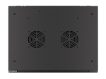 Комуникационен шкаф Lanberg rack cabinet 19" wall-mount 6U/600x450 for self-assembly with metal door black (flat pack)