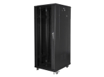 Комуникационен шкаф Lanberg rack cabinet 19" free-standing 32U / 600x800 self-assembly flat pack, black