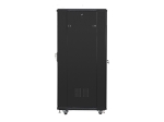Комуникационен шкаф Lanberg rack cabinet 19" free-standing 32U / 600x800 self-assembly flat pack, black